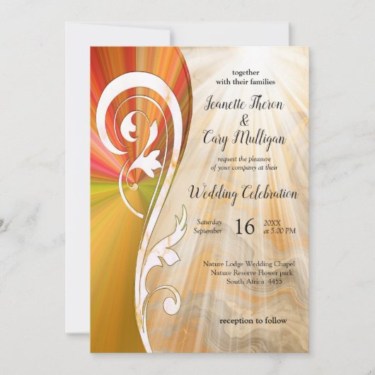 Abstracts goud op zwart en gemengd marmeren textur kaart (Voorkant)