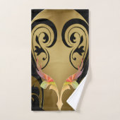 Abstracts met goud, zilver, marmeren textuur bad handdoek (Handdoek)