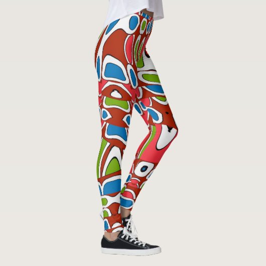 Abstracts Shapes Matisse style, Leggings (Rechts)