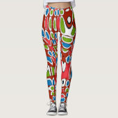 Abstracts Shapes Matisse style, Leggings (Voorkant)