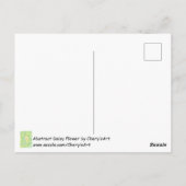 Abstractste Hallo Briefkaart bloemschildering (Achterkant)