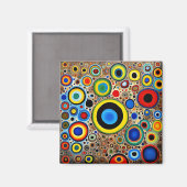Abstrakshon 60 magneet (Voorkant / Achterkant)