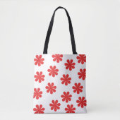 Abstrakt bloempatroon tote bag (Voorkant)