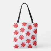 Abstrakt bloempatroon tote bag (Achterkant)