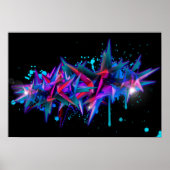 Abstrakt Graffiti Poster (Voorkant)