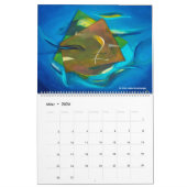 Abstrakte Farbspiele - Kunstkalender 2024 Kalender (Mar 2026)