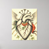 Abstrakte Herz Illustration Canvas Afdruk (Voorkant)