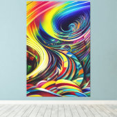 Abstrakte Kunst Canvas Afdruk (Insitu (Houten vloer))