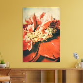 Abstrakte Pfingstrose Canvas Afdruk (Insitu (Woonkamer))