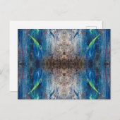 Abstrakte Postkarte Kaleidoskop bunt verspielt Briefkaart (Voorkant / Achterkant)