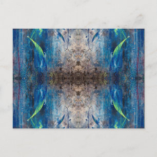 Abstrakte Postkarte Kaleidoskop bunt verspielt Briefkaart