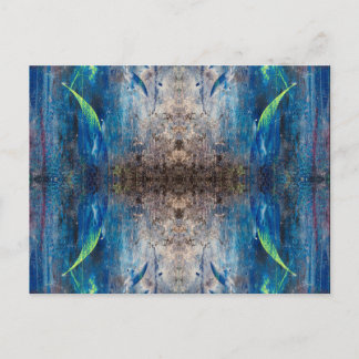 Abstrakte Postkarte Kaleidoskop bunt verspielt Briefkaart