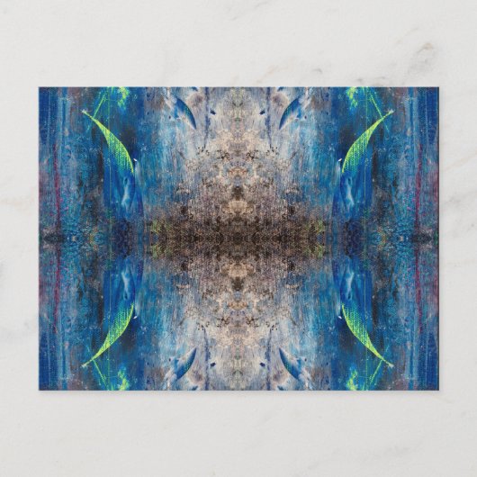 Abstrakte Postkarte Kaleidoskop bunt verspielt Briefkaart (Voorkant)