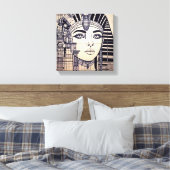 Abstrakter Cleopatra Kopf Canvas Afdruk (Insitu (Slaapkamer))