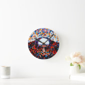 Abstrakter Mosaikblick der Stille Ronde Klok (Huis)