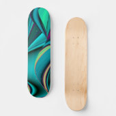 Abstrakter Regenbogen Skateboard (Voorkant)