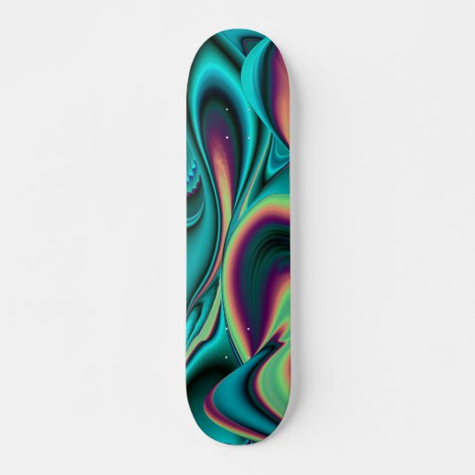Abstrakter Regenbogen Skateboard (Voorkant)