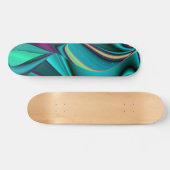 Abstrakter Regenbogen Skateboard (Horizontaal)