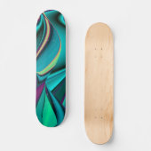 Abstrakter Regenbogen Skateboard (Voorkant)