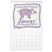 Abstrakter Tribal Tiere aus Europa Kalender (Jan 2027)