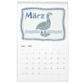 Abstrakter Tribal Tiere aus Europa Kalender (Mar 2027)