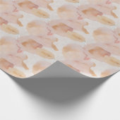 Abstraktes Aquarell Camouflage in Apricot Cadeaupapier (Hoek)