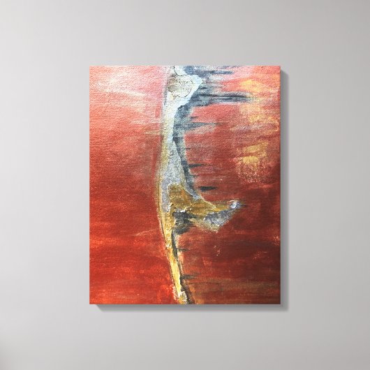Abstraktes Bild der Insel Sylt Canvas Afdruk (Voorkant)