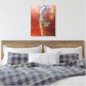 Abstraktes Bild der Insel Sylt Canvas Afdruk (Insitu (Slaapkamer))