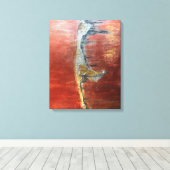 Abstraktes Bild der Insel Sylt Canvas Afdruk (Insitu (Houten vloer))