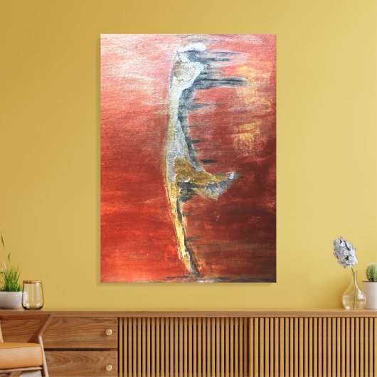 Abstraktes Bild der Insel Sylt Canvas Afdruk (Insitu (Woonkamer))