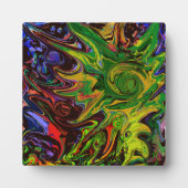 Abstraktes Bild mit dem Titel "Welten entstehen" Fotoplaat (Voorkant)