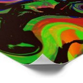 Abstraktes Bild mit dem Titel "Welten entstehen" Poster (Hoek)