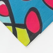 Abstraktes Design Fleece Deken (Hoek)