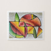 Abstraktes farbenfrohes Puzzle Legpuzzel (Horizontaal)