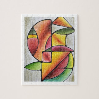 Abstraktes farbenfrohes Puzzle Legpuzzel