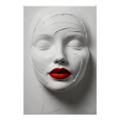 Abstraktes Gesicht Poster (Voorkant)