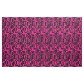 Abstraktes Pink/Schwarz Muster Formen Stof (Yard (91,4 cm))