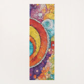 Abstraktes Schnecken Muster, multicolor Yogamat (Achterkant)