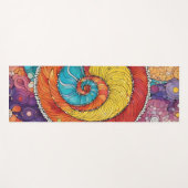 Abstraktes Schnecken Muster, multicolor Yogamat (Voorkant (horizontaal))