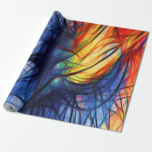 Abstraktfeeling Cadeaupapier (Uitgerold)