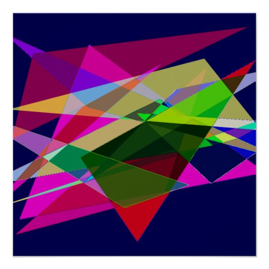 Abstraktie 25 perfect poster (Voorkant)