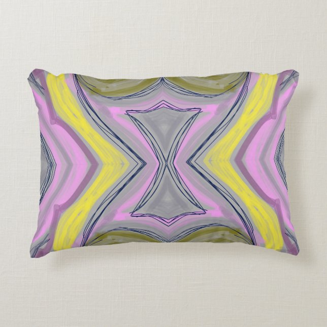 Abstrato Amarelo Accent Kussen (Voorkant)