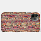 Abstrato entalhado em salmão e vermel ho gradiente Case-Mate iPhone case (Achterkant (horizontaal))