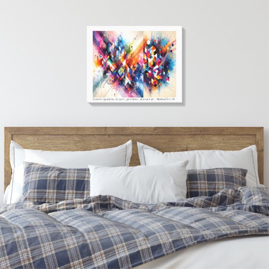 ABSTRATO - impressão em tela Canvas Afdruk (Insitu (Slaapkamer))