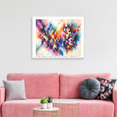 ABSTRATO - impressão em tela Canvas Afdruk (Insitu (Woonkamer))