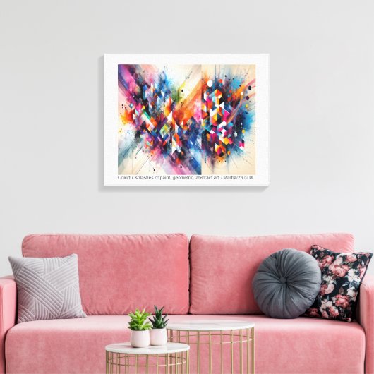 ABSTRATO - impressão em tela Canvas Afdruk (Insitu (Woonkamer))