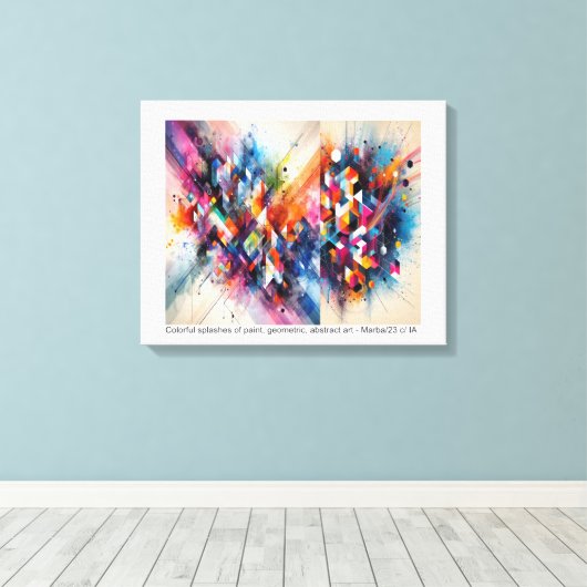 ABSTRATO - impressão em tela Canvas Afdruk (Insitu (Houten vloer))