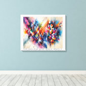 ABSTRATO - impressão em tela Canvas Afdruk (Insitu (Houten vloer))