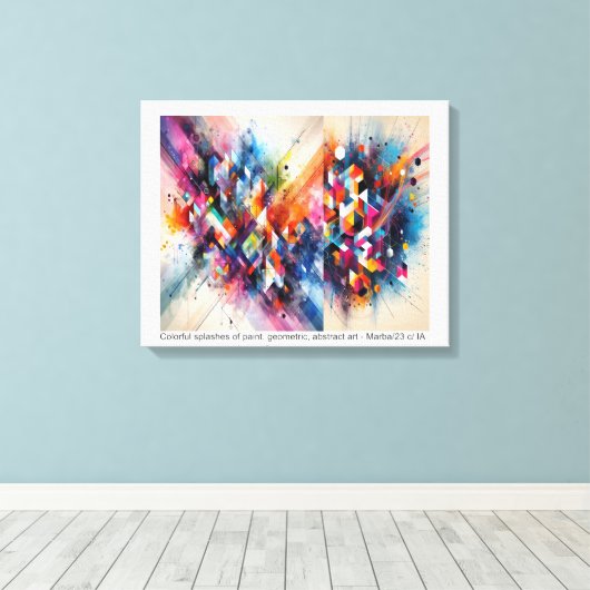 ABSTRATO - impressão em tela Canvas Afdruk (Insitu (Houten vloer))