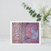 Abstruse Abstracte mozaïek Paul Klee Briefkaart (Staand voorkant)